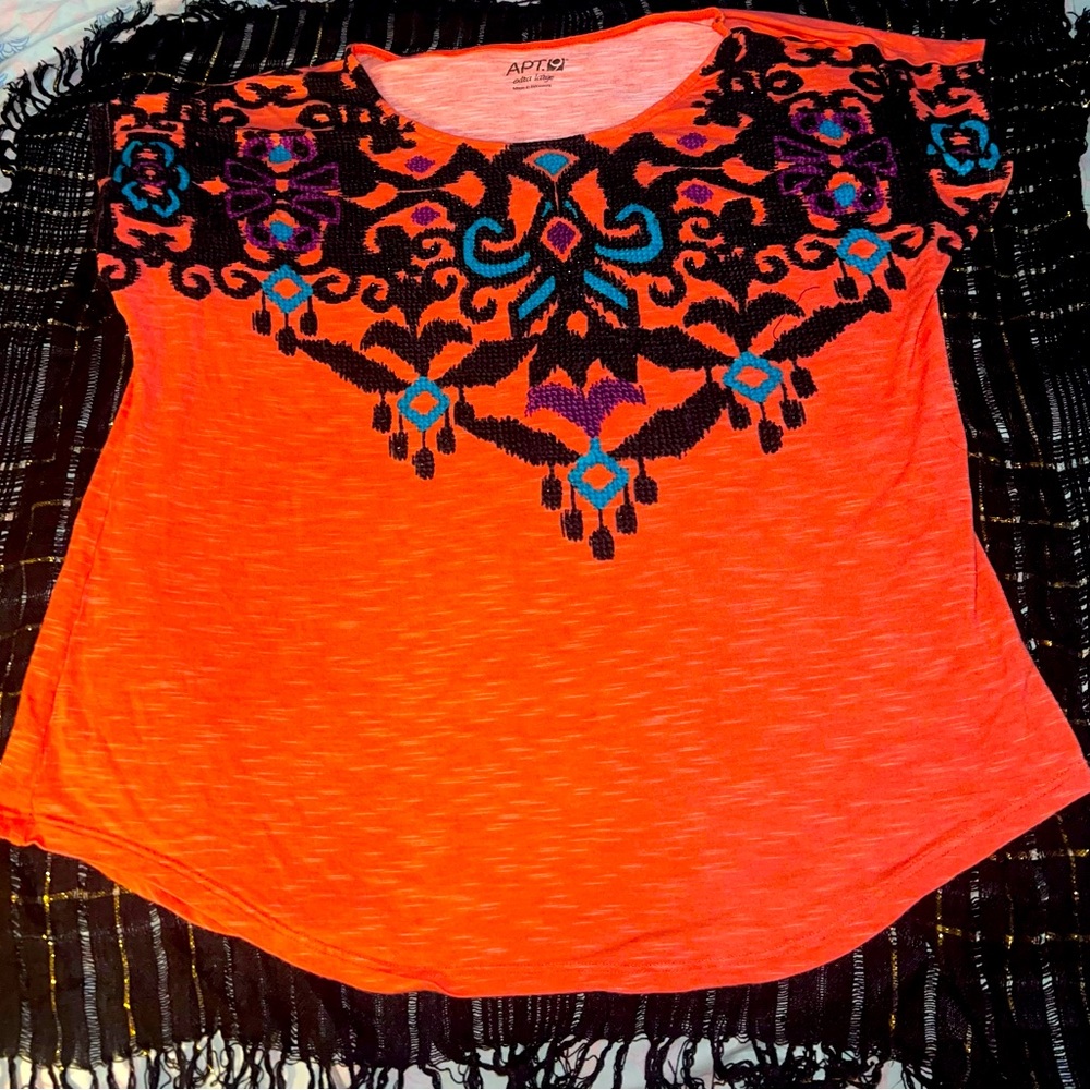 Apt 9. XL Orange top.